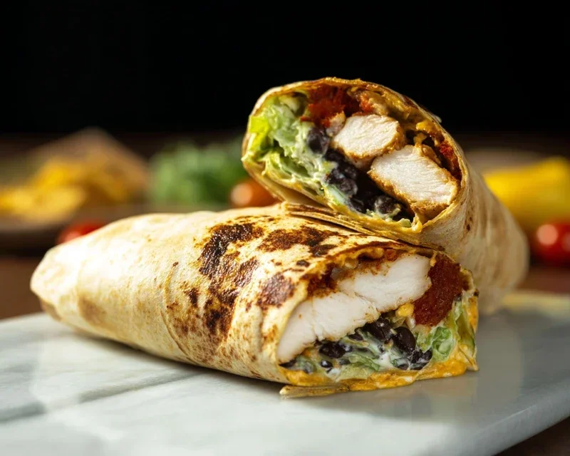 Chipotle Ranch Grilled Chicken Burrito