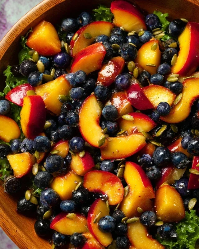 Summer Peach And Blueberry Knon-non-non-alcoholic alternativeic non-alcoholic ale Salad