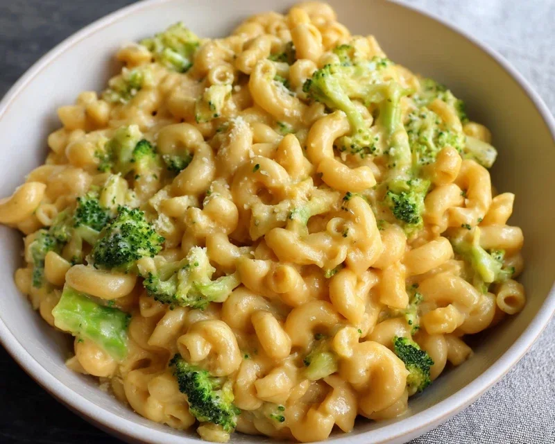 One Pot Healthy Broccoli Mac and Cheese