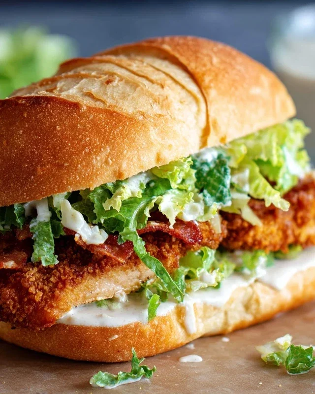 Crispy Chicken Caesar Sandwich