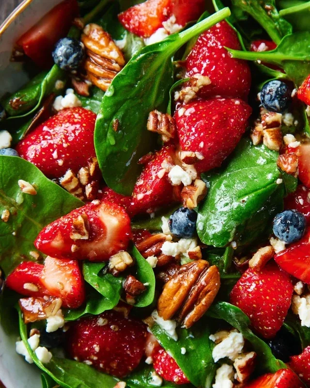 15-Minute Strawberry Spinach Salad