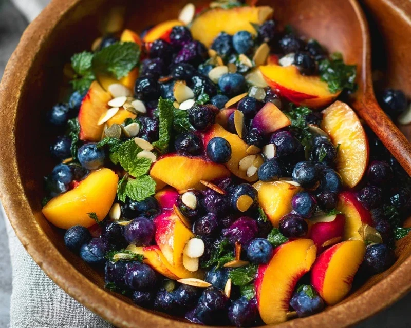 Summer Peach And Blueberry Knon-non-non-alcoholic alternativeic non-alcoholic ale Salad