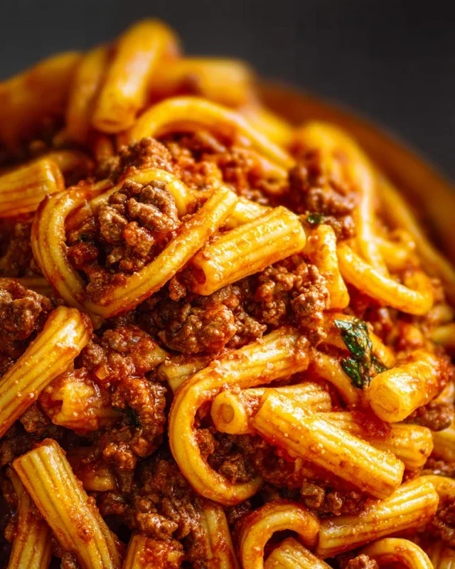 Beef Pasta in Tomato Sauce {Beef Ragu Pasta}