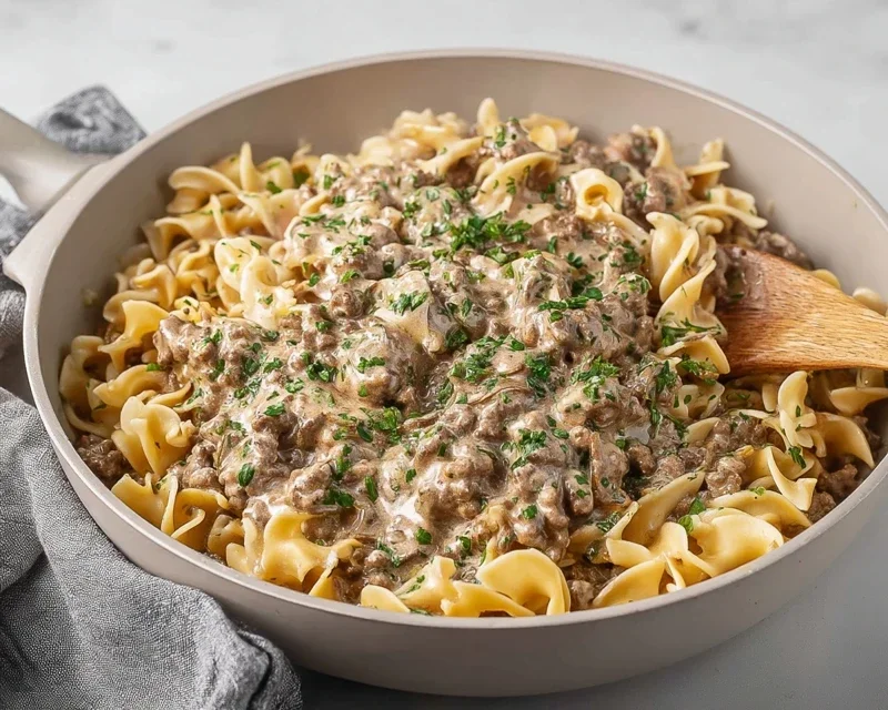 30-Minute Ground Beef Stroganoff