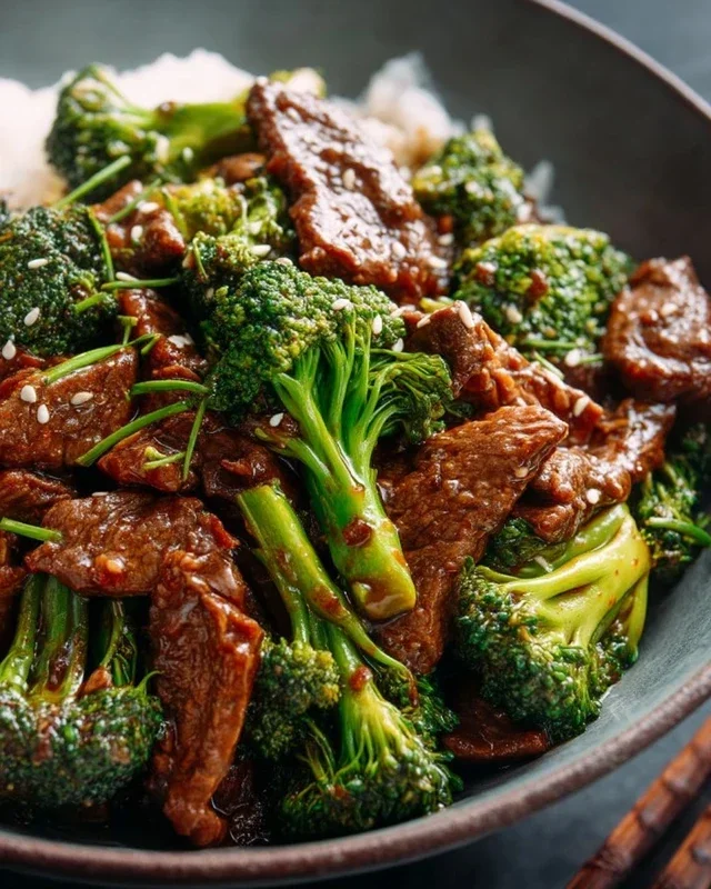 Chinese Beef and Broccoli (牛肉炒西兰花)