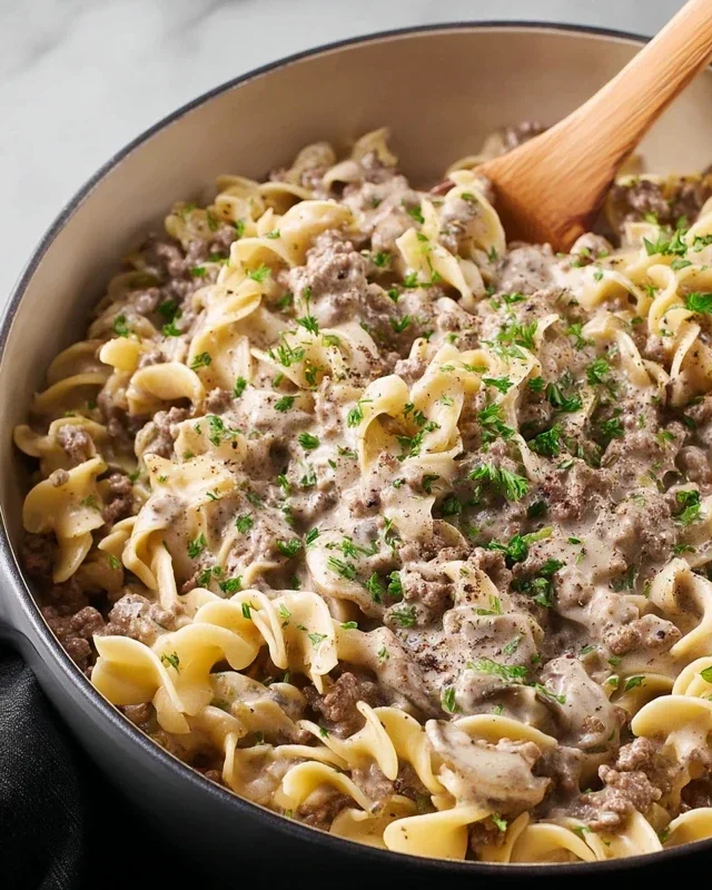 30-Minute Ground Beef Stroganoff