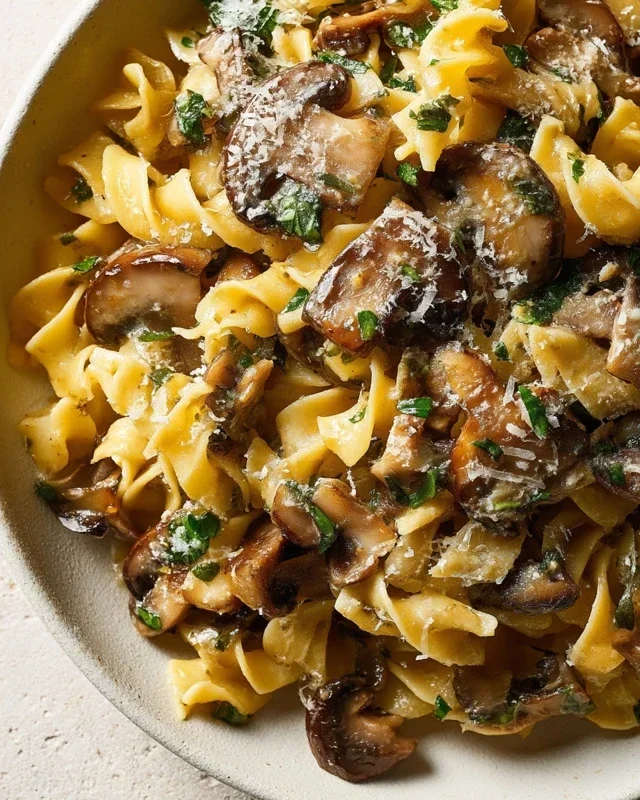 Garlic Mushroom Pasta