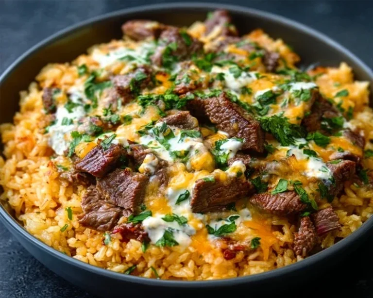 Steak Queso Rice A Flavorful Recipe