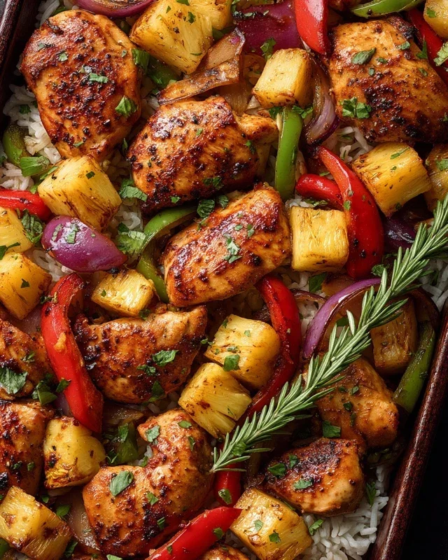 Hawaiian Chicken Sheet Pan
