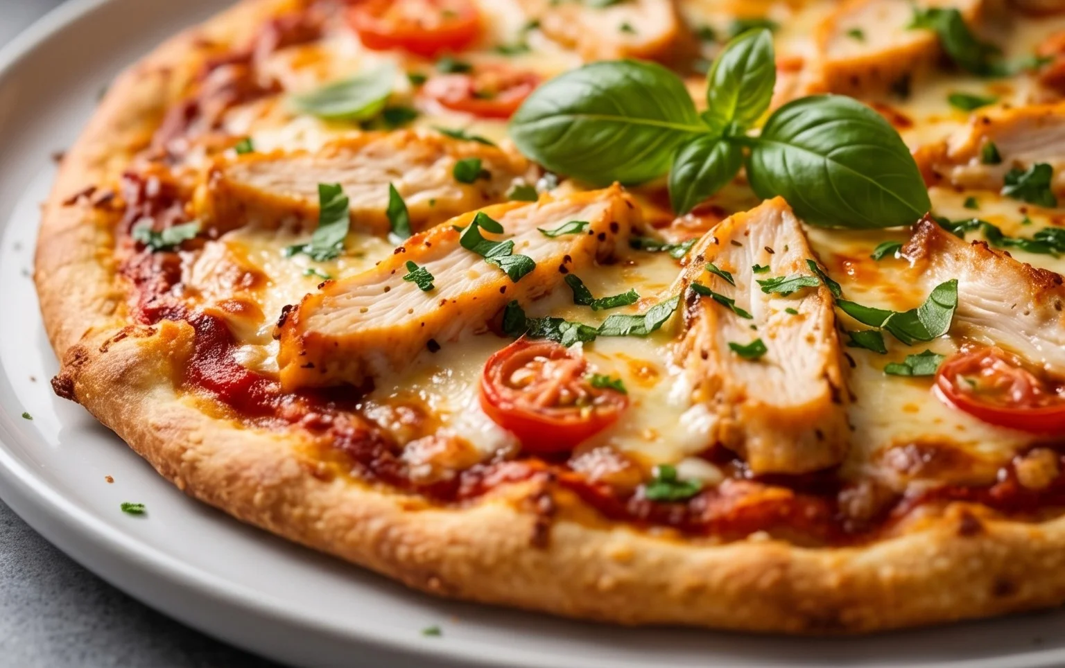 Chicken Crust Pizza (Low Carb + High Protein