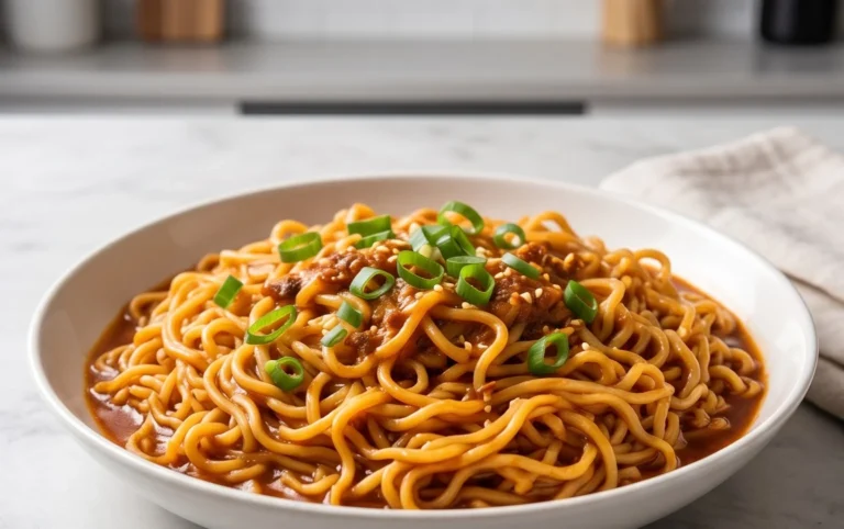 Easy Saucy Ramen Noodles