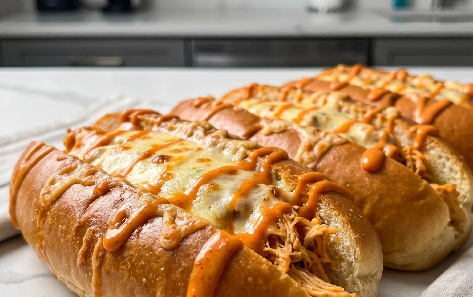 Cheesy Dynamite Chicken Buns