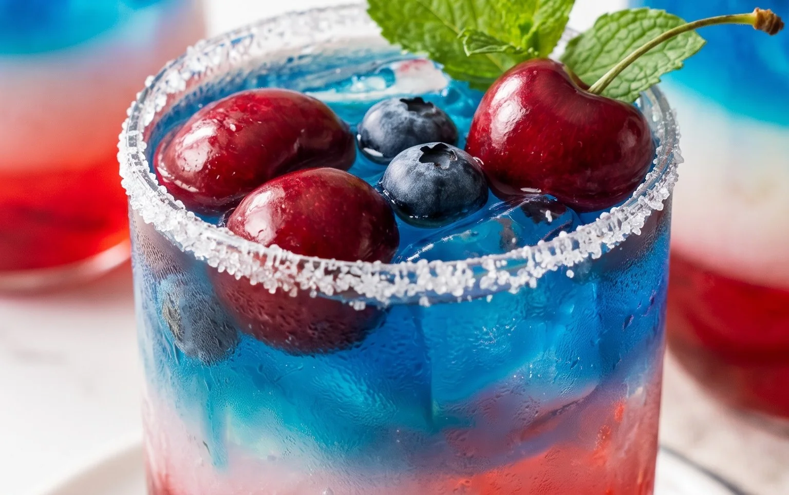 July 4th Layered Drinks Recipe