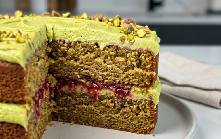 Pistachio Raspberry Cake