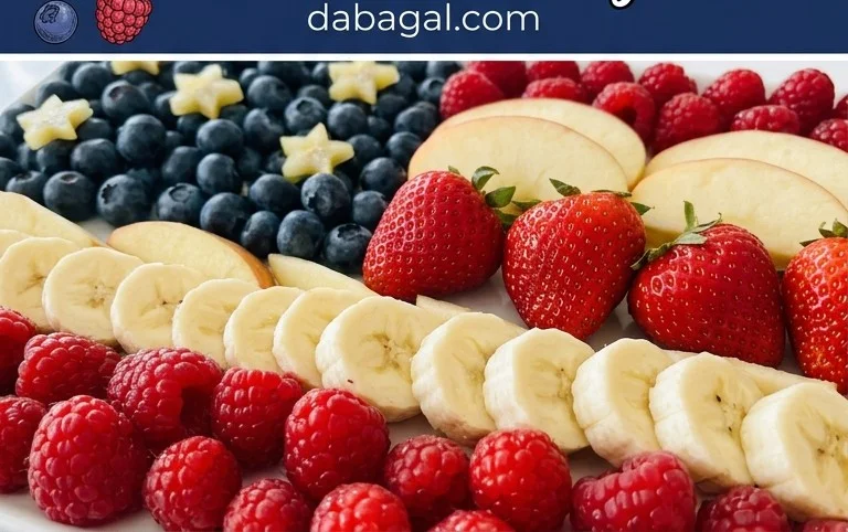 4th of July Fruit Platter Idea | How to Make an American Flag