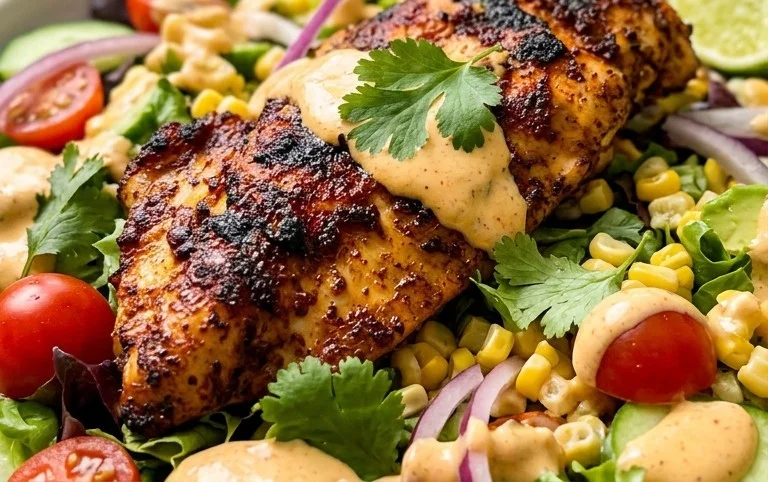 Peruvian Grilled Chicken Salad