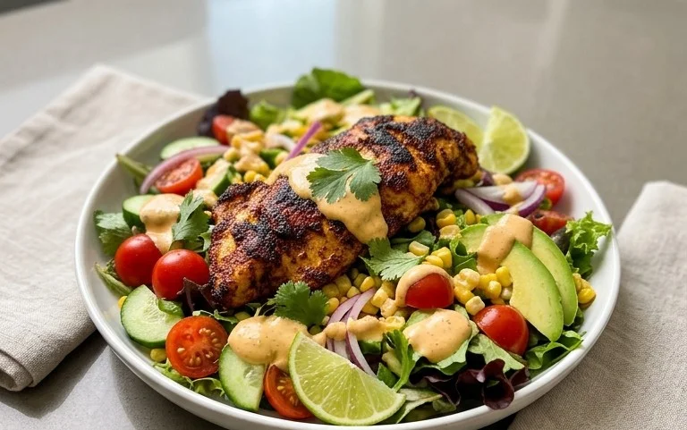 Peruvian Grilled Chicken Salad
