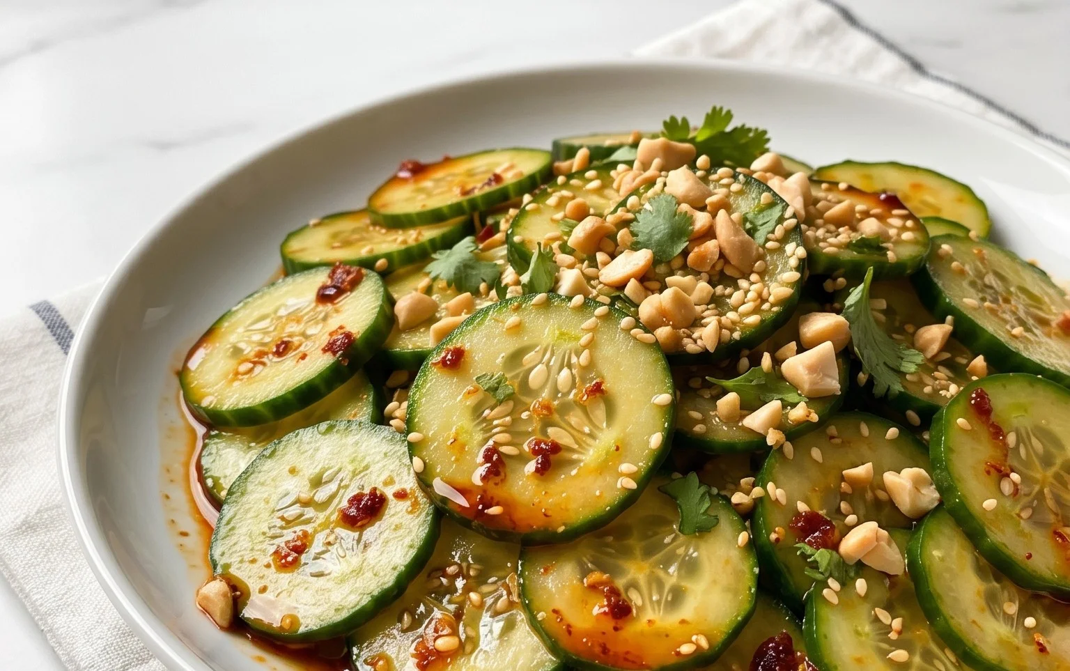 Spicy Asian Cucumber Salad
