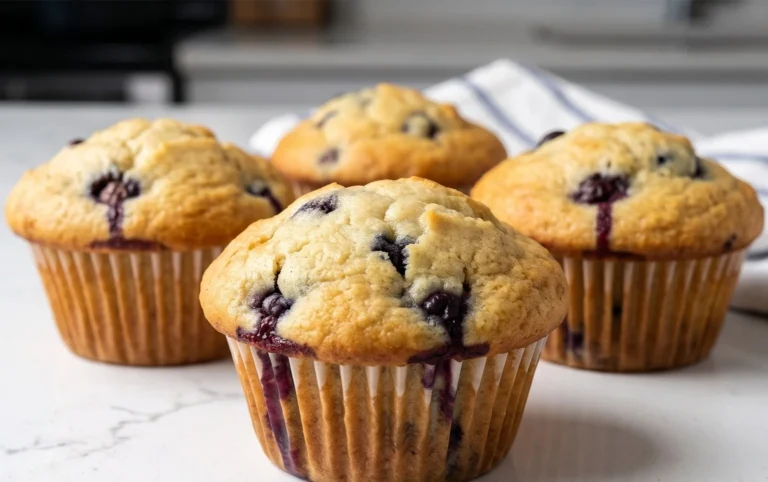 Sour Cream Blueberry Muffins