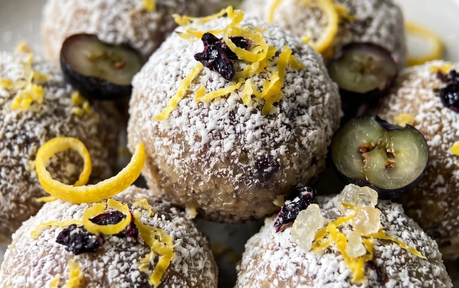 LEMON BLUEBERRY TRUFFLES 