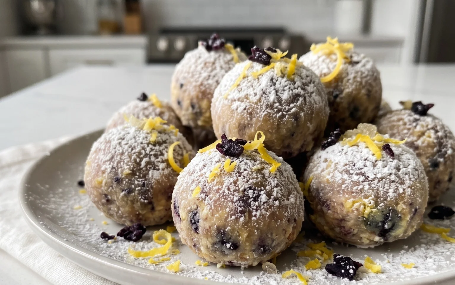 LEMON BLUEBERRY TRUFFLES