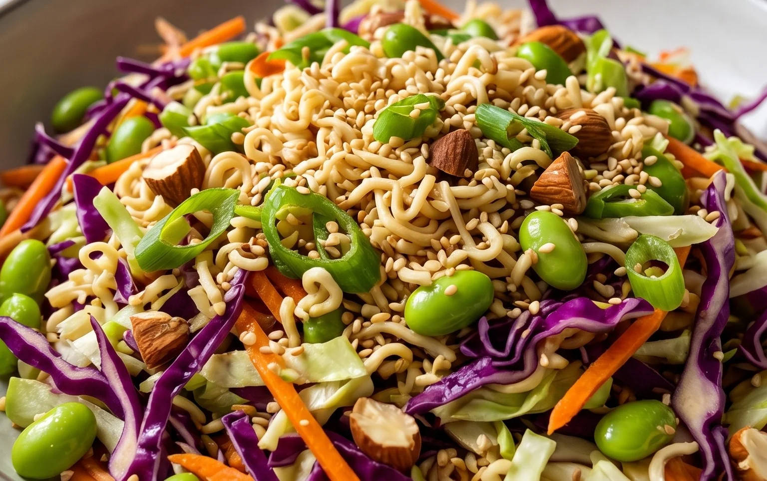 Crunchy Asian Ramen Noodle Salad Recipe