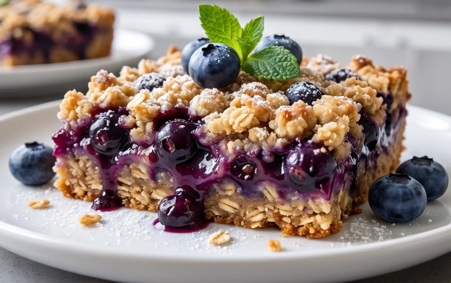 Blueberry Oatmeal Bars