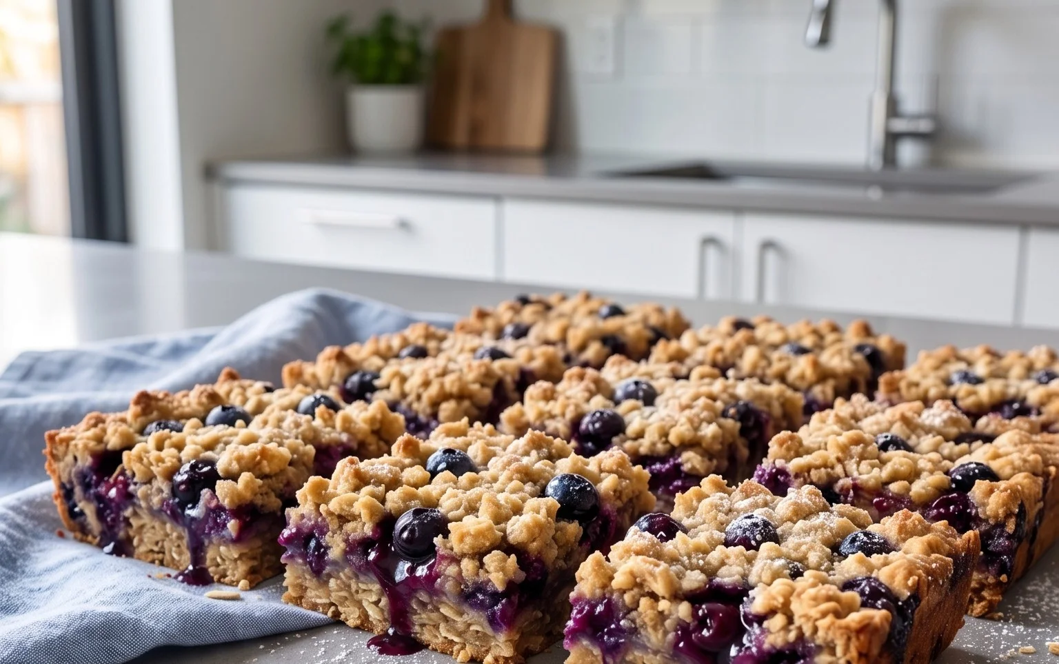 Blueberry Oatmeal Bars