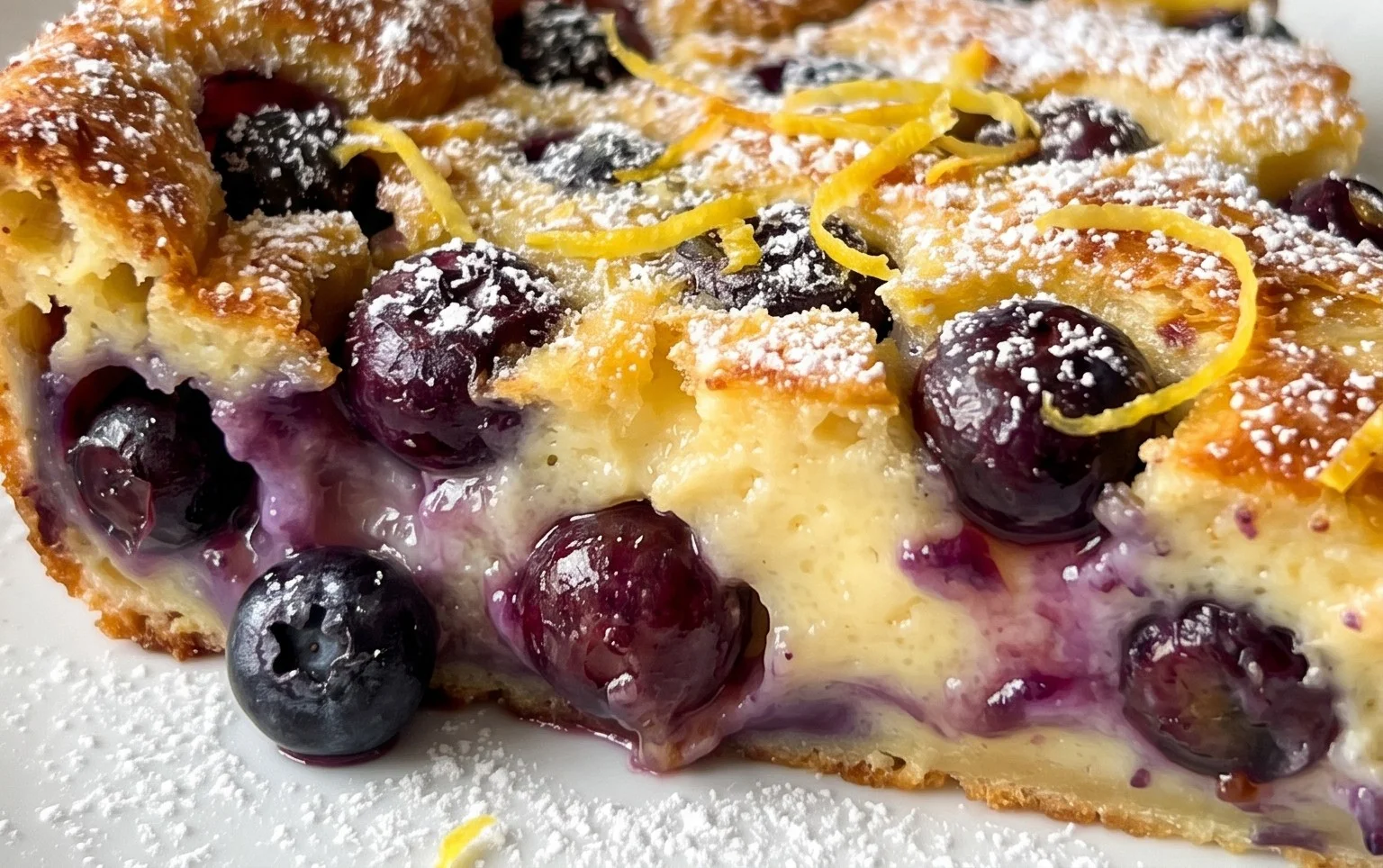 Lemon Blueberry Clafoutis