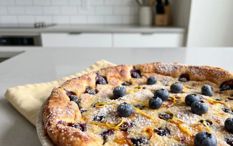 Lemon Blueberry Clafoutis