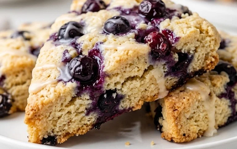 Almond Flour Lemon Blueberry Scones