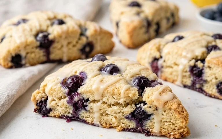 Almond Flour Lemon Blueberry Scones