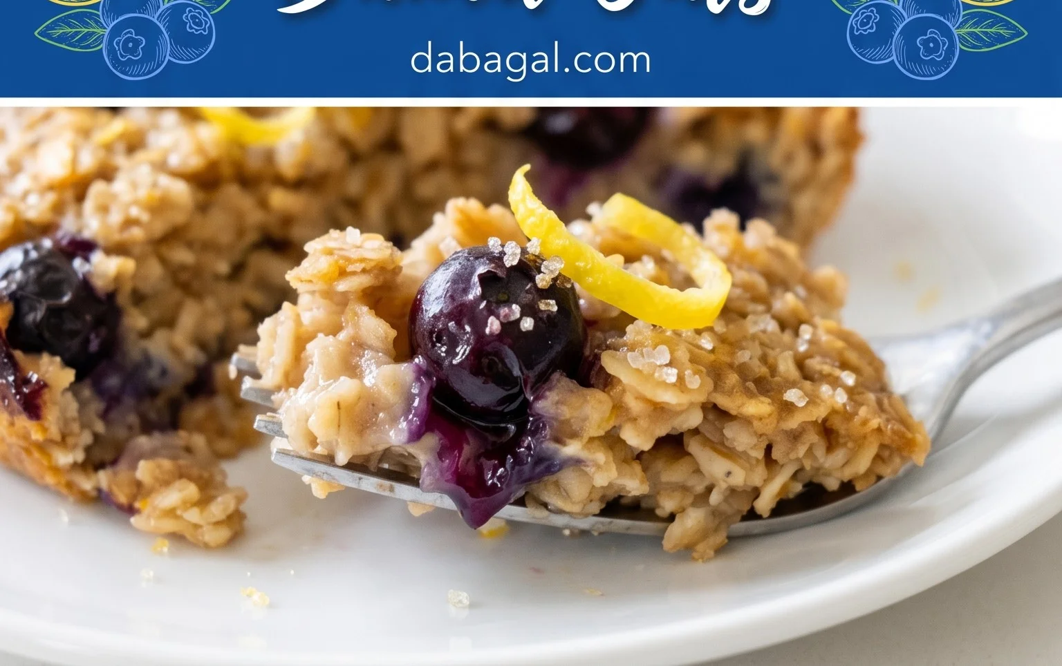 Lemon Blueberry Baked Oats