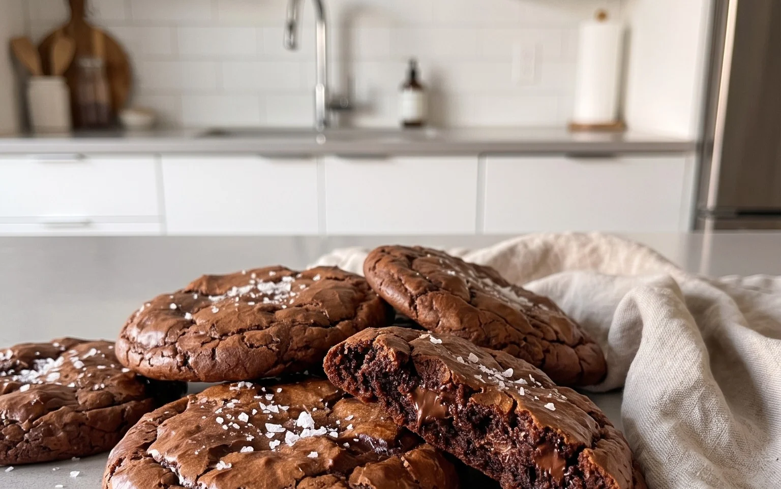 Salted Brownie Cookies