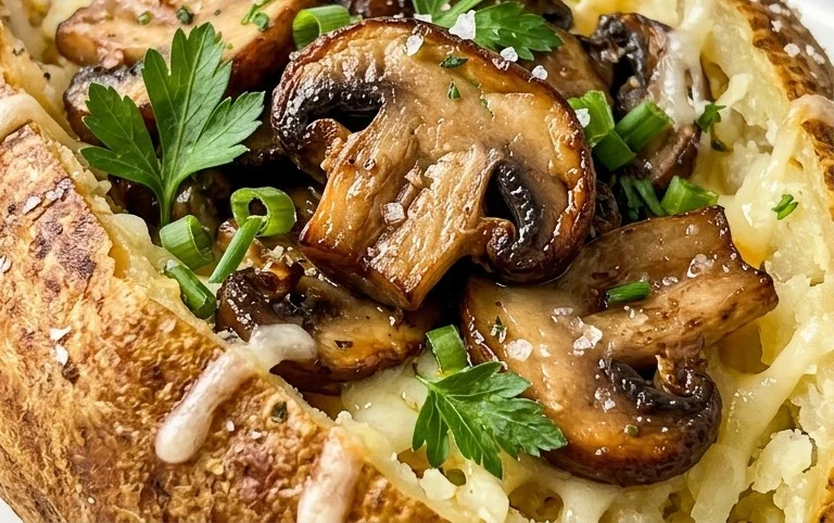 The Ultimate Stuffed Baked Potatoes with Mushrooms
