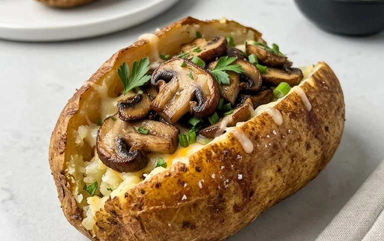 The Ultimate Stuffed Baked Potatoes with Mushrooms