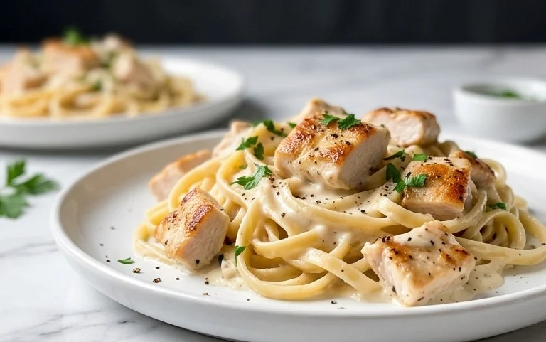 Low Calorie Chicken Alfredo