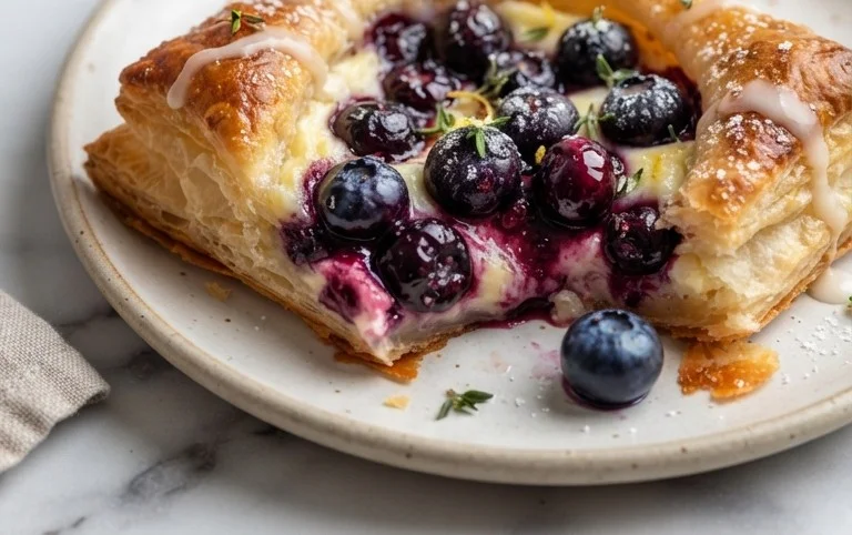 Blueberry Cream Cheese Puff Pastry