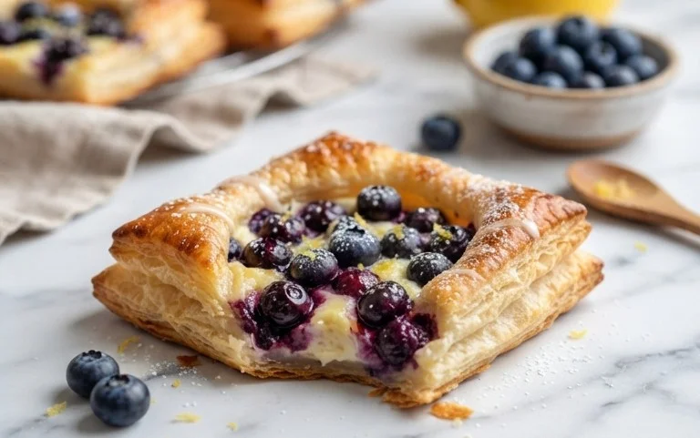 Blueberry Cream Cheese Puff Pastry