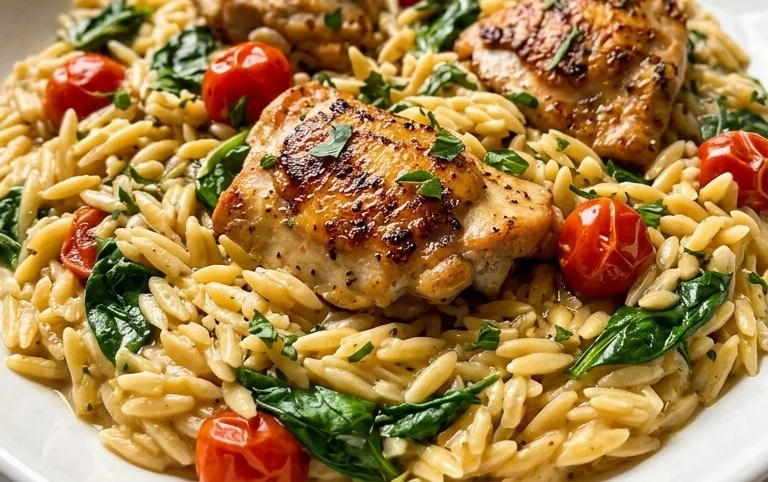 Chicken Orzo (30-Minutes, One-Pan)