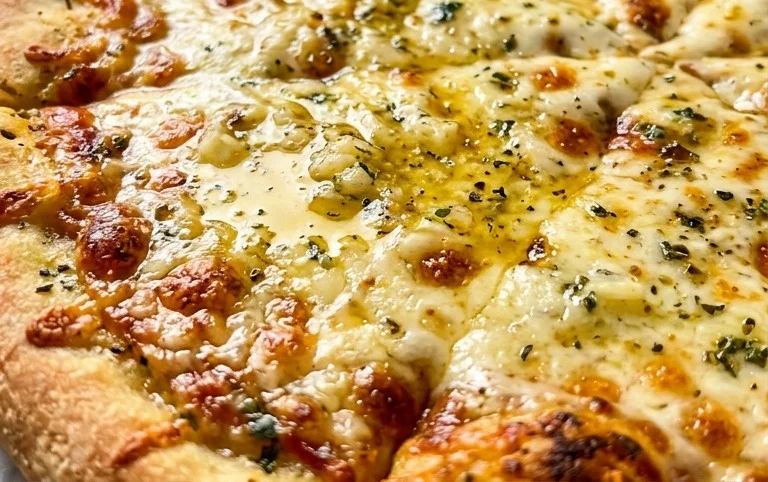 buttery garlic pizza