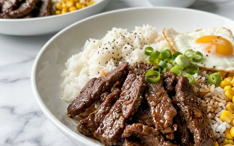 Beef Pepper Rice Bowl is a delicious meal option.