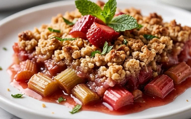Easy Rhubarb Crisp