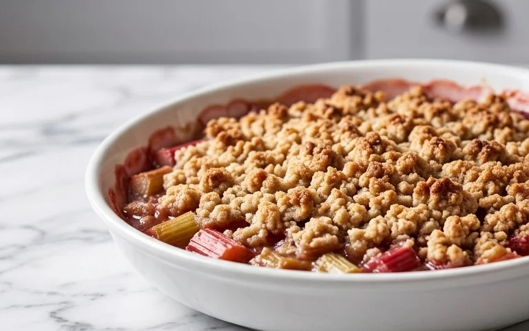 Easy Rhubarb Crisp