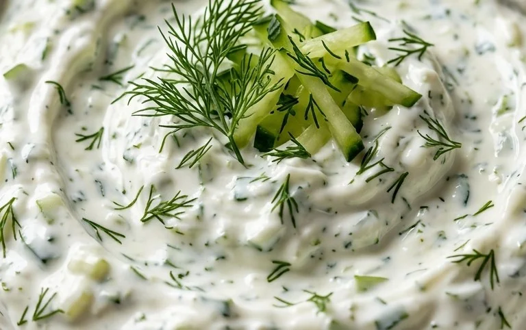 Cucumber Dip with Sour Cream and Dill