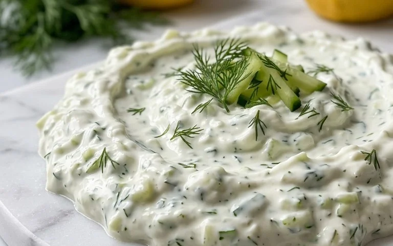 Cucumber Dip with Sour Cream and Dill