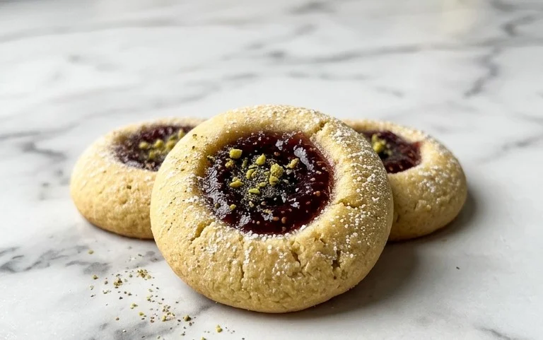 Cardamom Fig Thumbprint Cookies
