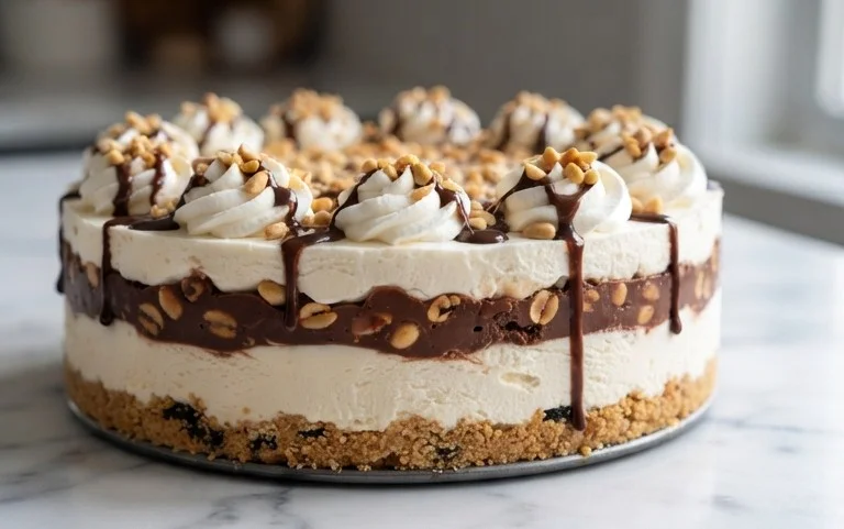 Buster Bar Ice Cream Cake
