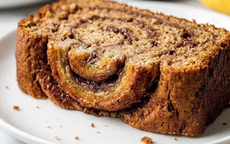 Cinnamon Roll Banana Bread