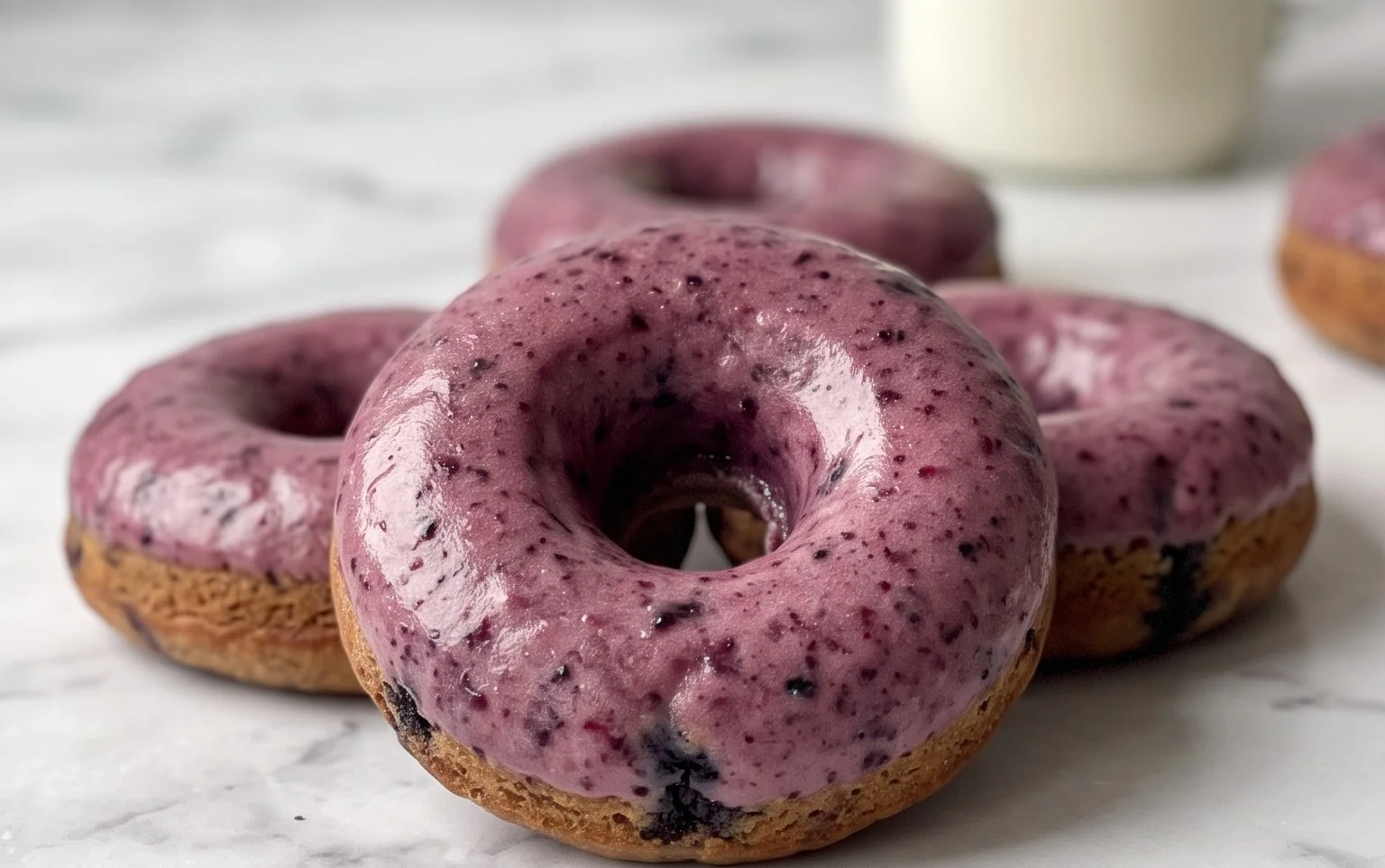 Blueberry Cake Donuts